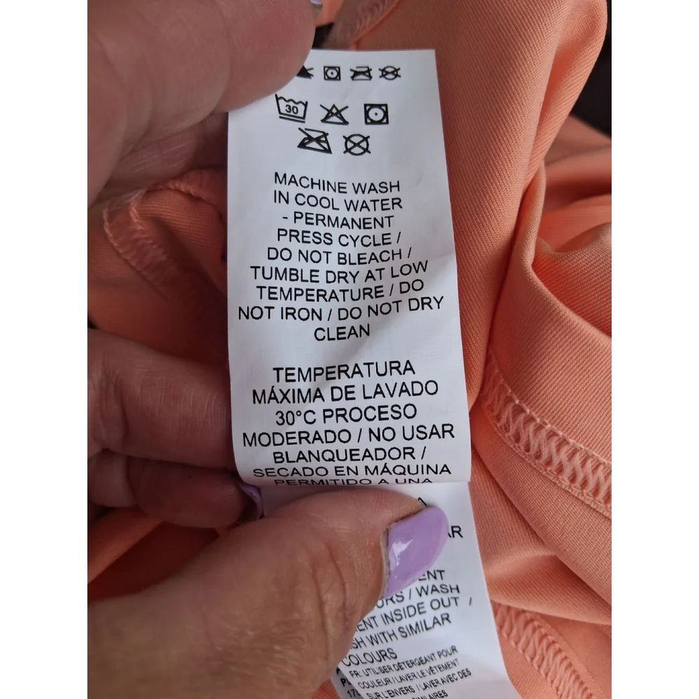 💕NWT Women's Puma Team Dress XL Peach Pink Black - Picture 8 of 10